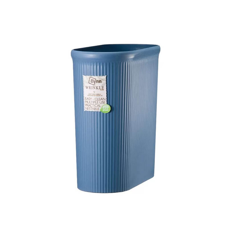 Th&ugrave;ng R&aacute;c H&igrave;nh Oval Locknlock Bynn Wrinkle 15L - 2 M&agrave;u (Be v&agrave; Xanh Dương) - BYN290 image number null